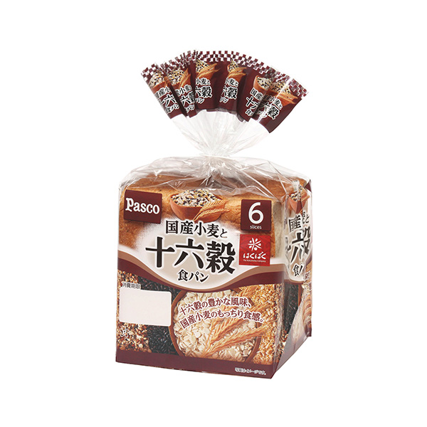 国産小麦と十六穀食パン（敷島製パン）2025年4月1日発売