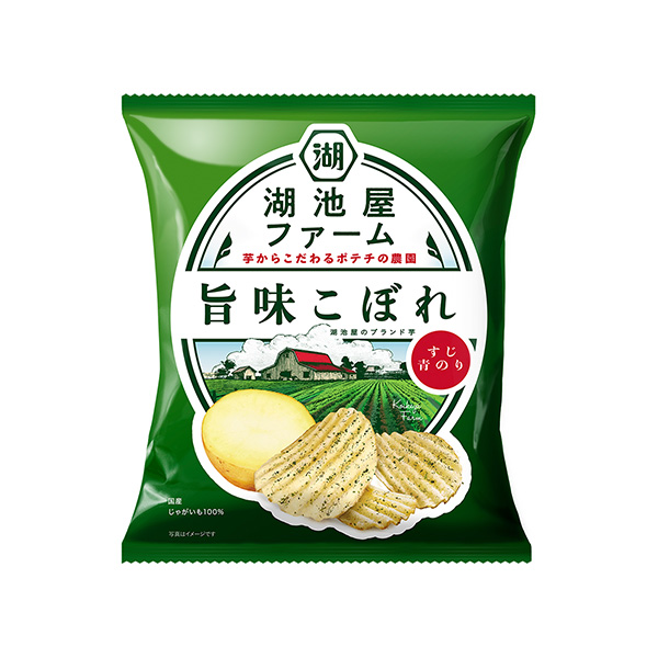 湖池屋ファーム　＜旨味こぼれ　すじ青のり＞（湖池屋）2025年3月31日発売