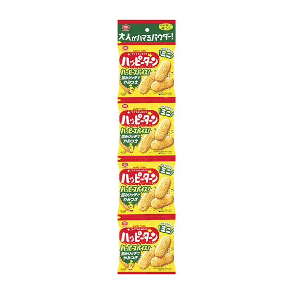 ハッピーターンミニ　＜スパイス4連＞（亀田製菓）2025年4月7日発売