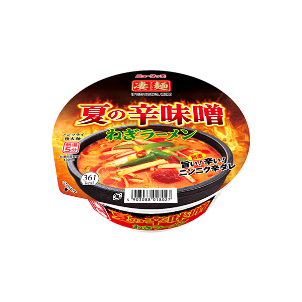 ニュータッチ　凄麺　＜夏の辛味噌ねぎラーメン＞（ヤマダイ）2025年5月26…