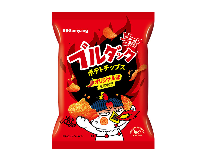 スナック菓子特集：三養ジャパン　「ブルダックポテトチップス」発売