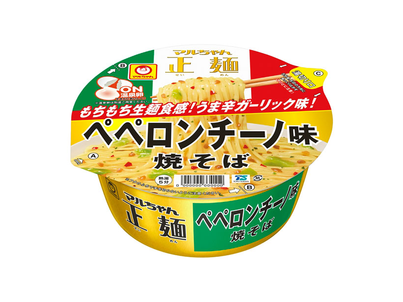 東洋水産、「マルちゃん正麺　カップ　ペペロンチーノ味焼そば」発売