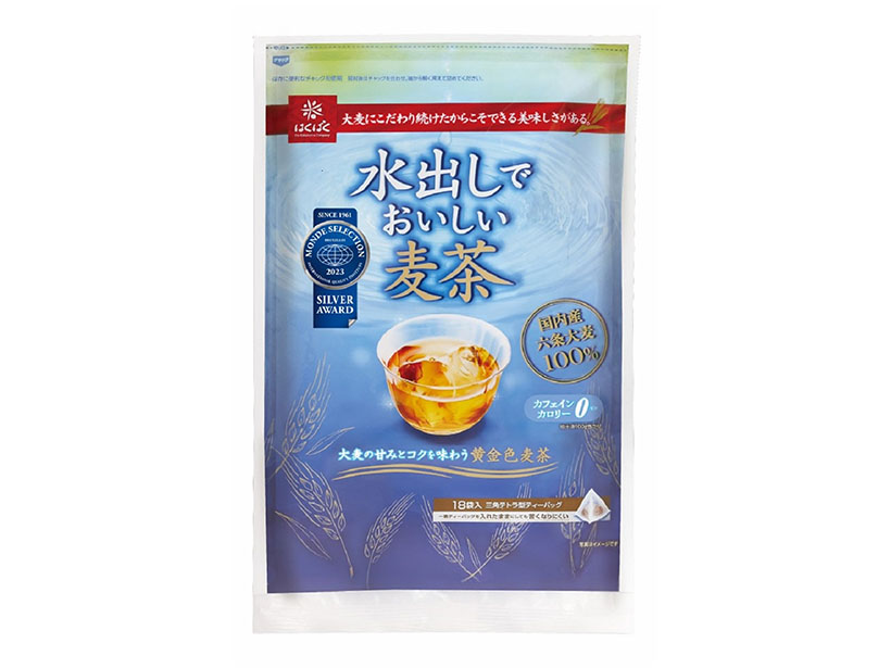 麦茶・健康茶特集：はくばく　好調「水出し麦茶」今夏も販売強化