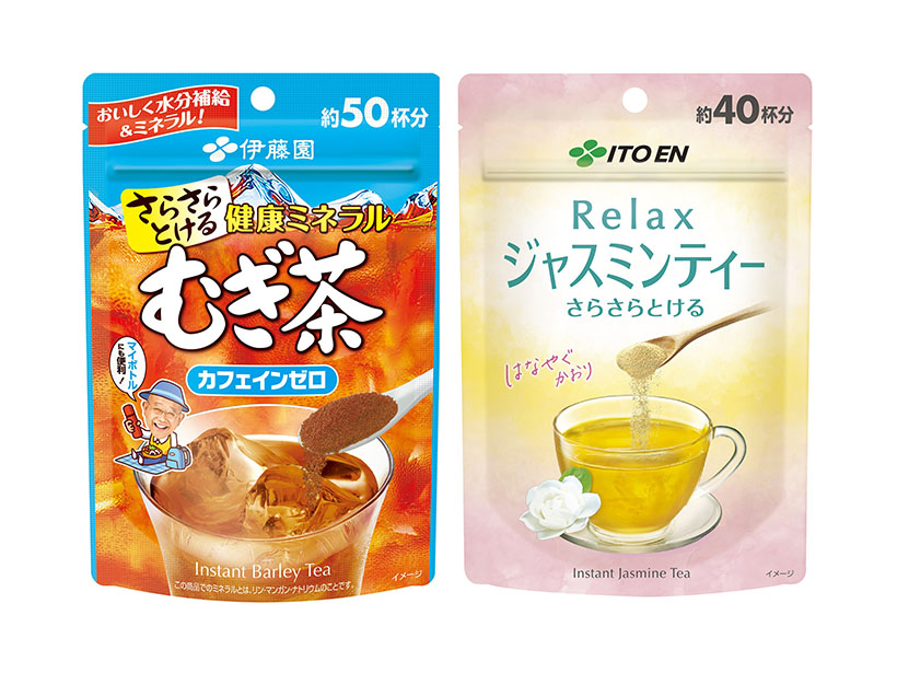 麦茶・健康茶特集：伊藤園　インスタント製品拡充　ドリンク・リーフ連動強化
