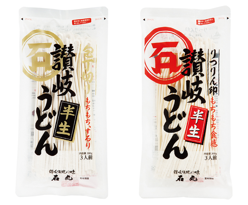 全国麺類特集：讃岐地区機械麺＝石丸製麺　定番2品パッケージ一新