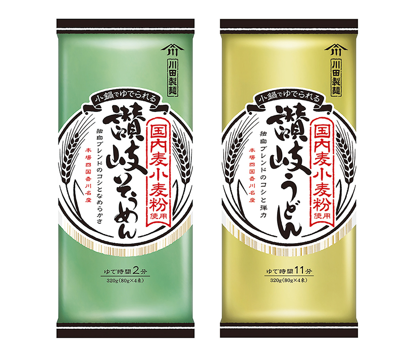 全国麺類特集：讃岐地区機械麺＝川田製麺　内麦こだわる2商品投入