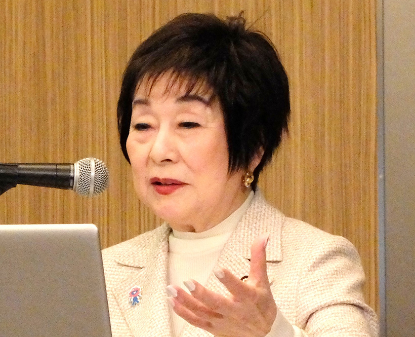 食品経営者フォーラム　参議院議員・山東昭子氏講演　ウェルビーイングの重要性を…
