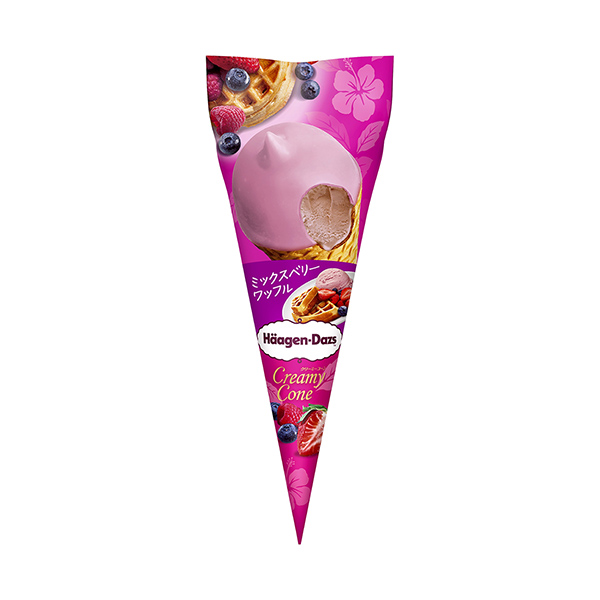 ハーゲンダッツ　クリーミーコーン　＜ミックスベリーワッフル＞（ハーゲンダッツ…
