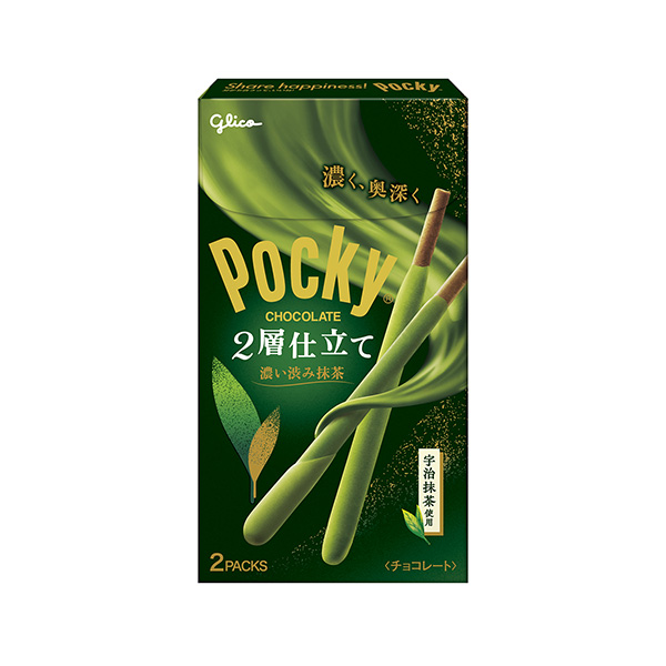 ポッキー2層仕立て＜濃い渋み抹茶＞（江崎グリコ）2025年5月20日発売