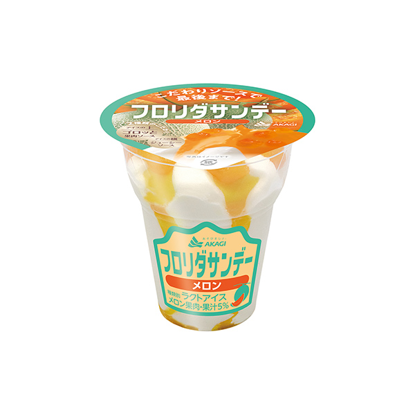 フロリダサンデー　＜メロン＞（赤城乳業）2025年5月下旬発売