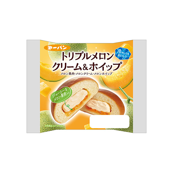 トリプルメロン　クリーム＆ホイップ（第一屋製パン）2025年6月1日発売