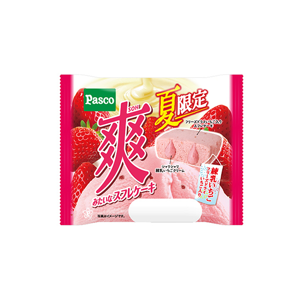 爽みたいなスフレケーキ <練乳いちご>(敷島製パン)2025年6月1日発売