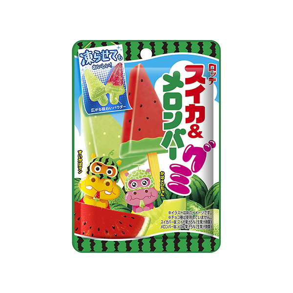 スイカ＆メロンバーグミ（ロッテ）2025年6月10日発売