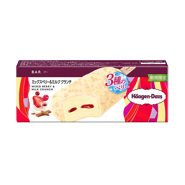 ハーゲンダッツ　バー　＜ミックスベリー＆ミルク　クランチ（期間限定）＞（ハー…