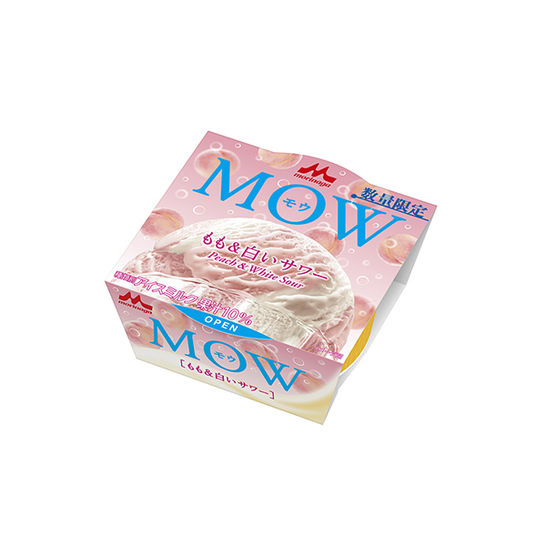 MOW（モウ）　＜もも＆白いサワー＞（森永乳業）2025年6月16日発売