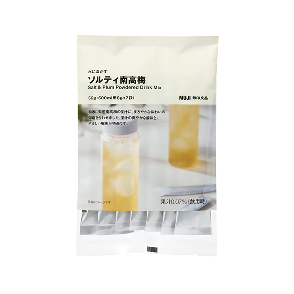 水に溶かす　＜ソルティ南高梅＞（良品計画）2025年4月発売