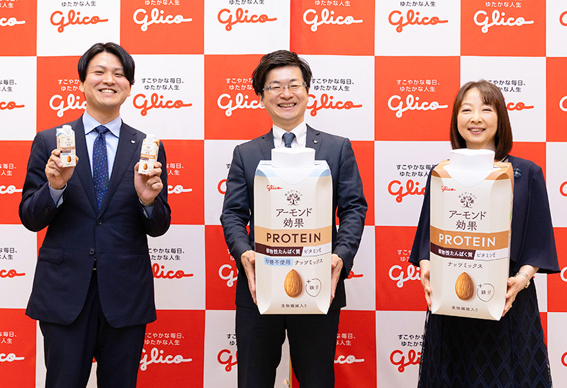 江崎グリコ、植物性プロテイン飲料参入