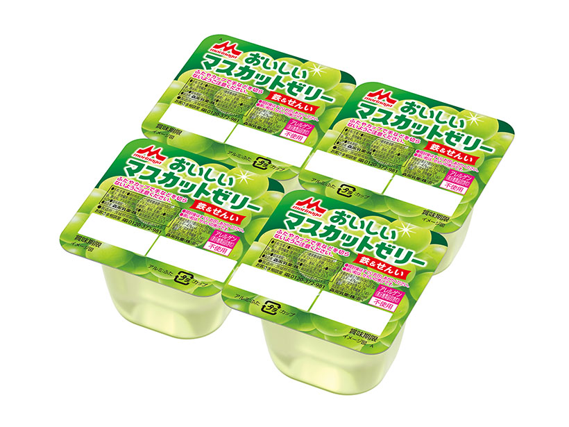 介護食品特集：受賞商品＝森永乳業「森永おいしいマスカットゼリー鉄＆せんい4P…