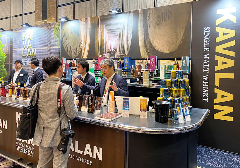 日本酒類販売、展示会開催　「カバラン」をPR　サケハイ飲み方提案も