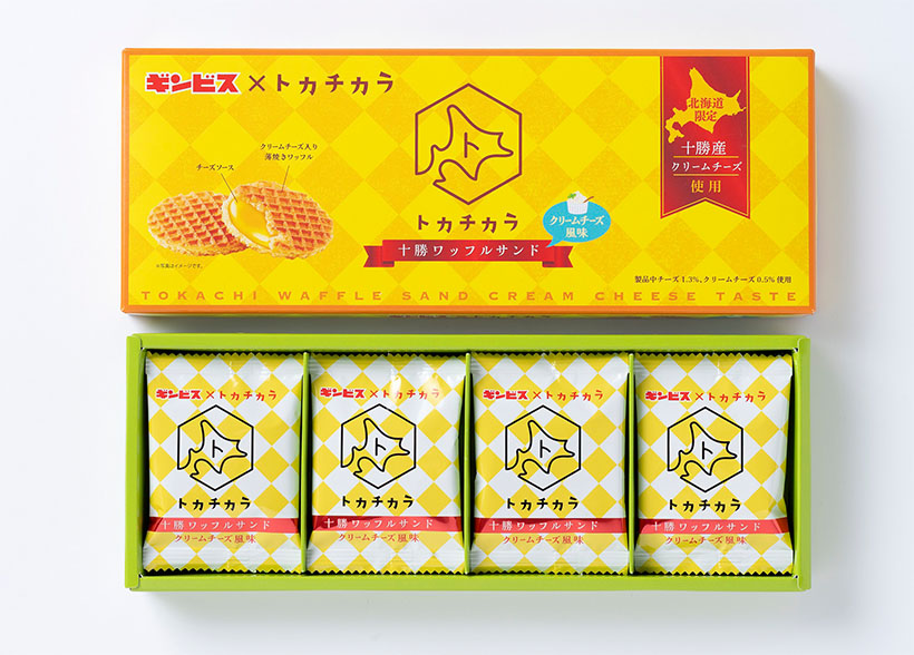 JALUX、「トカチカラ　十勝ワッフルサンド　クリームチーズ風味」ギンビスと…