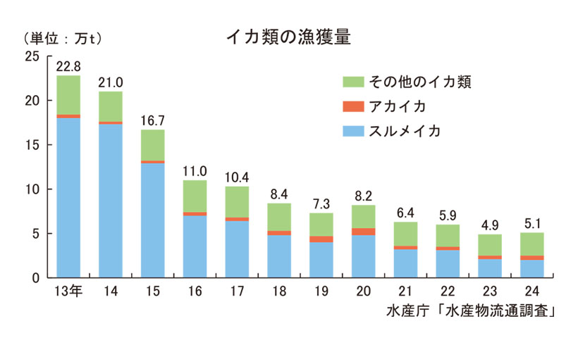イカ不漁で代替模索　低利用資源活用も　「ドスイカ」に期待感