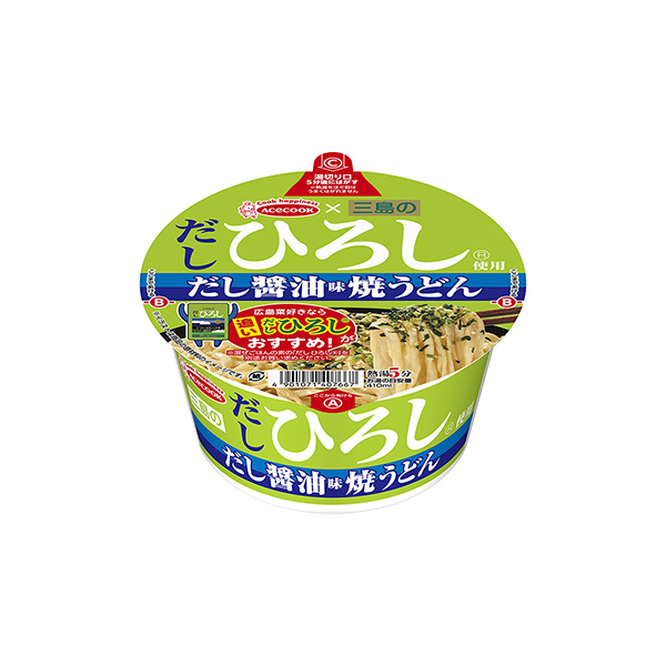 三島のだし　ひろし使用　だし醤油味焼うどん（エースコック）2025年7月7日…