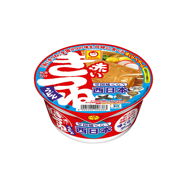 マルちゃん　全国味くらべ　赤いきつねうどん　＜西＞（東洋水産）2025年6月…