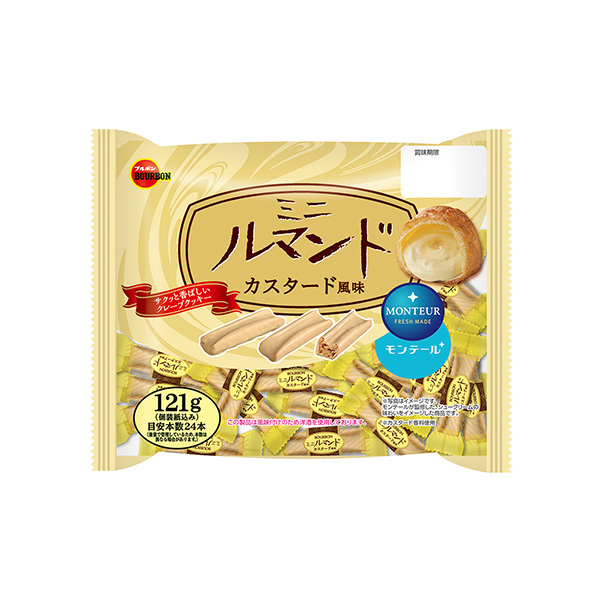 ミニルマンド　＜カスタード風味＞（ブルボン）2025年7月29日発売