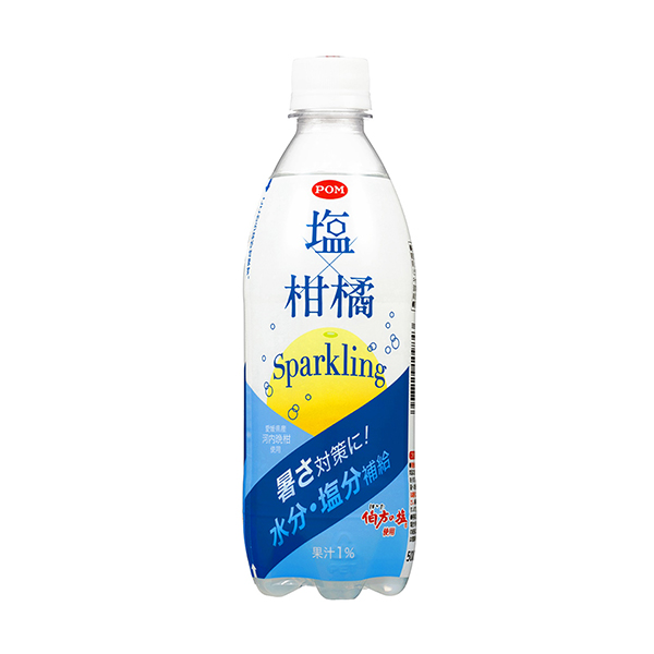 POM　塩×柑橘スパークリング（えひめ飲料）2025年6月2日発売