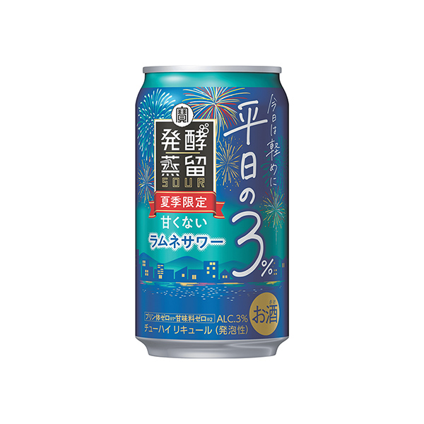 タカラ　発酵蒸留サワー　〜平日の3％〜　＜ラムネサワー＞（宝酒造）2025年…