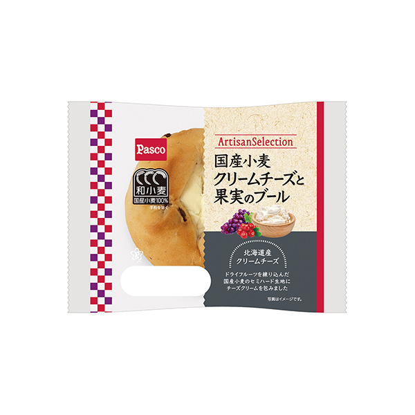 国産小麦　クリームチーズと果実のブール（敷島製パン）2025年7月1日発売