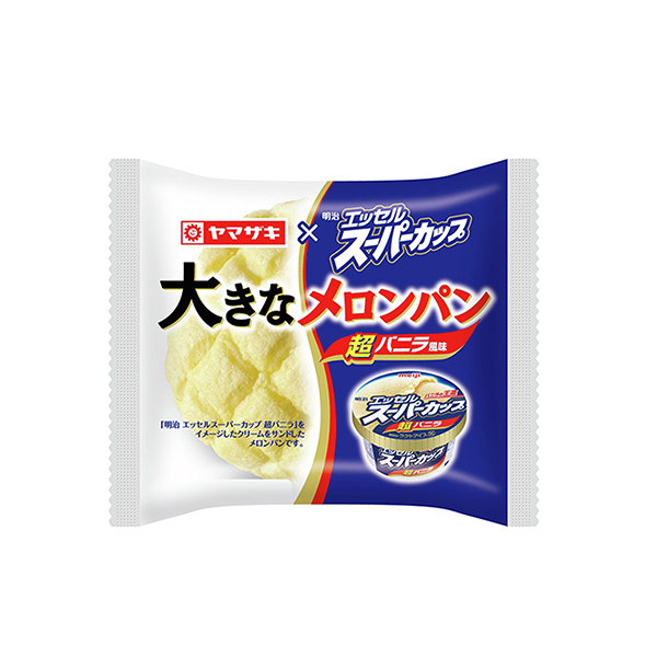 大きなメロンパン＜エッセルス ーパーカップ超バニラ風味＞（山崎製パン）202…