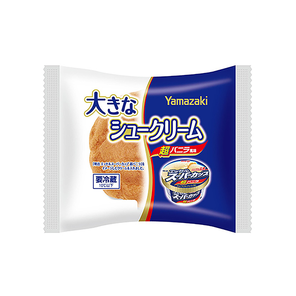 大きなシュークリーム＜エッセルス ーパーカップ超バニラ風味＞（山崎製パン）2…