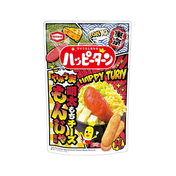 ハッピーターン＜明太もちチーズもんじゃ風味＞（亀田製菓）2025年7月1日発…