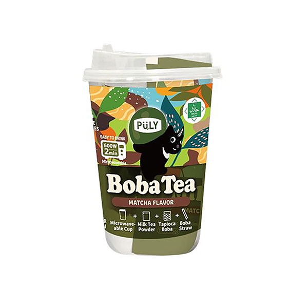 プーリータピオカドリンク(BobaTea)　＜抹茶＞（SUNNY PRESE…