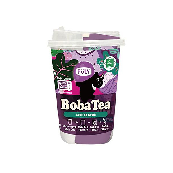 プーリータピオカドリンク(BobaTea)　＜タロ＞（SUNNY PRESE…