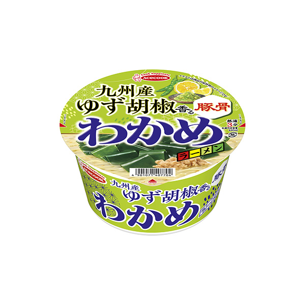 わかめラーメン　＜九州産ゆず胡椒香る豚骨＞（エースコック）2025年7月28…
