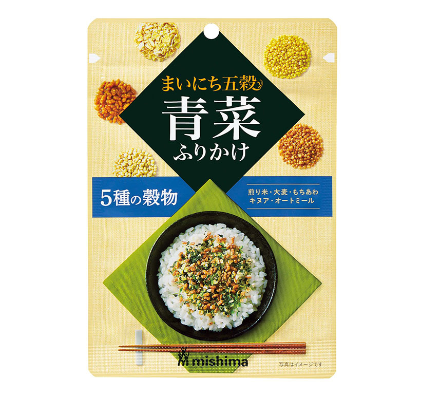 三島食品、「まいにち五穀」シリーズ3品新発売