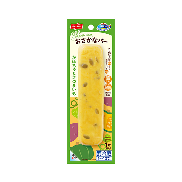 速筋タンパク　おさかなバー　＜かぼちゃとさつまいも＞（ニッスイ）2025年9…