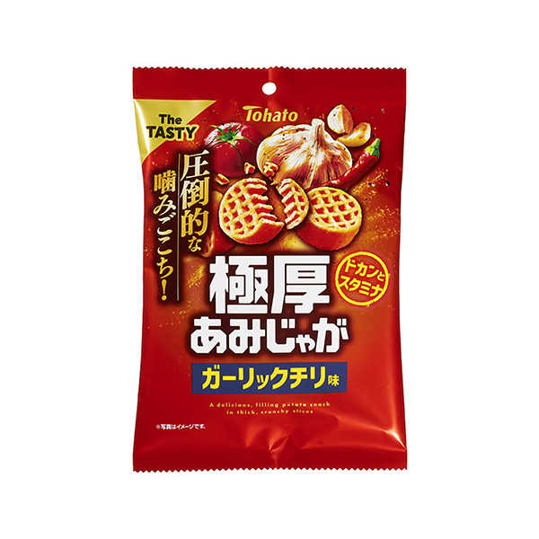 極厚あみじゃが　＜ガーリックチリ味＞（東ハト）2025年7月21日発売