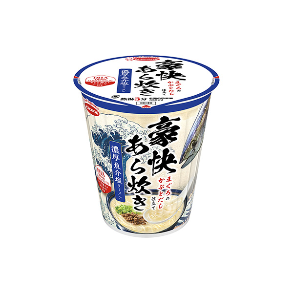 豪快あら炊き　まぐろのかぶとだし仕立て　濃厚魚介塩ラーメン（エースコック）2…