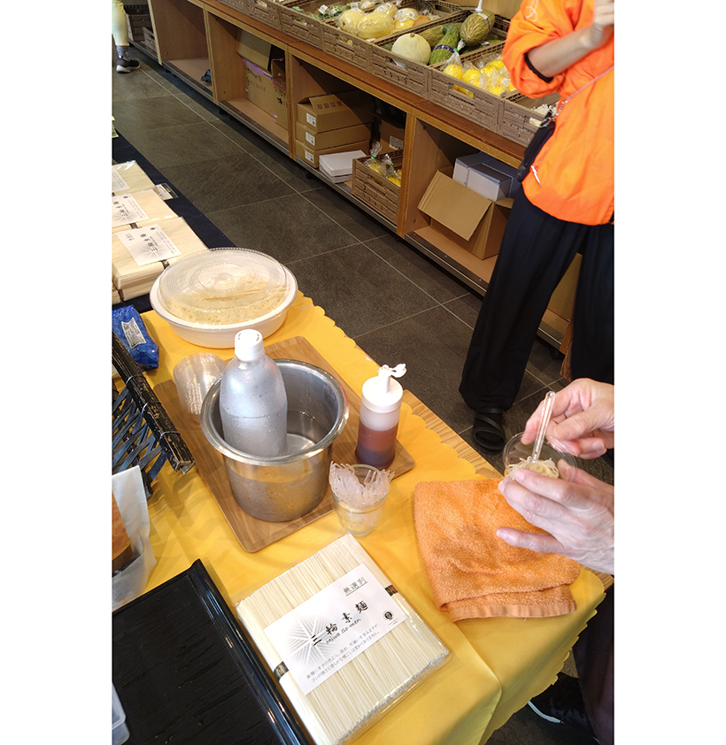 三輪そうめん試食販売「夏の大感謝祭」　奈良県天理の道の駅で開催