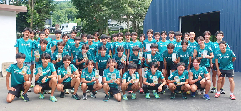 村上農園、青学と連携し陸上競技部サポート　ブロッコリースーパースプラウト提供