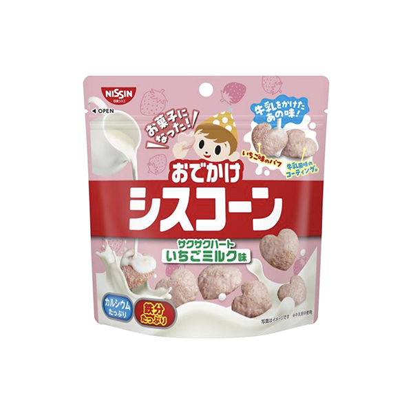 おでかけシスコーン　サクサクハート　＜いちごミルク味＞（日清シスコ）2025…