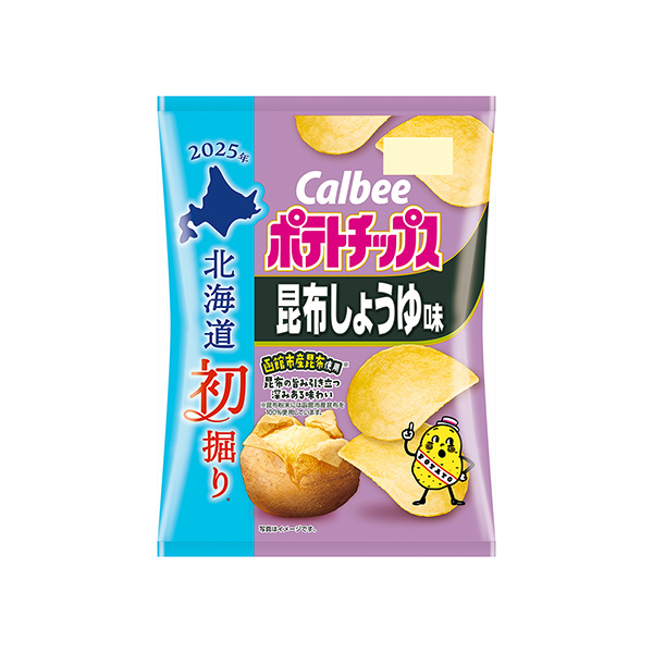北海道初掘りポテトチップス　＜昆布しょうゆ味＞（カルビー）2025年8月4日…