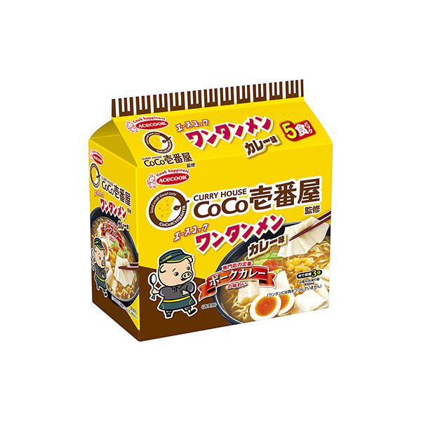 ワンタンメン　CoCo壱番屋監修＜カレー味＞（エースコック）2025年9月1…