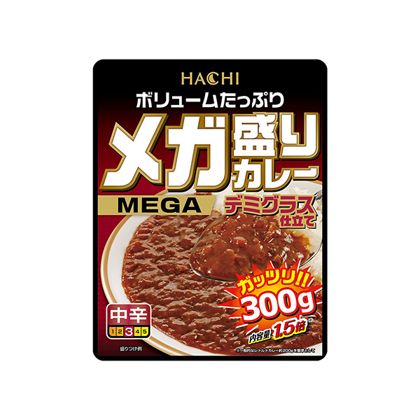 メガ盛りカレー　＜デミグラス仕立て＞（ハチ食品）2025年9月1日発売