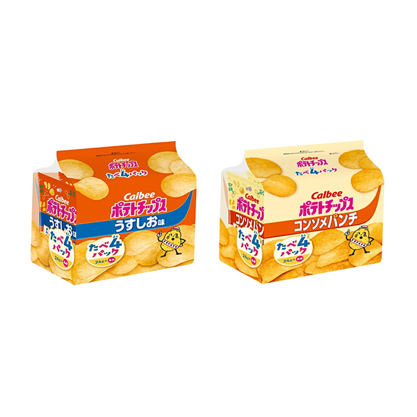 ポテトチップス＜うすしお味＞＜コンソメパンチ＞ たべよんパック（カルビー）2…