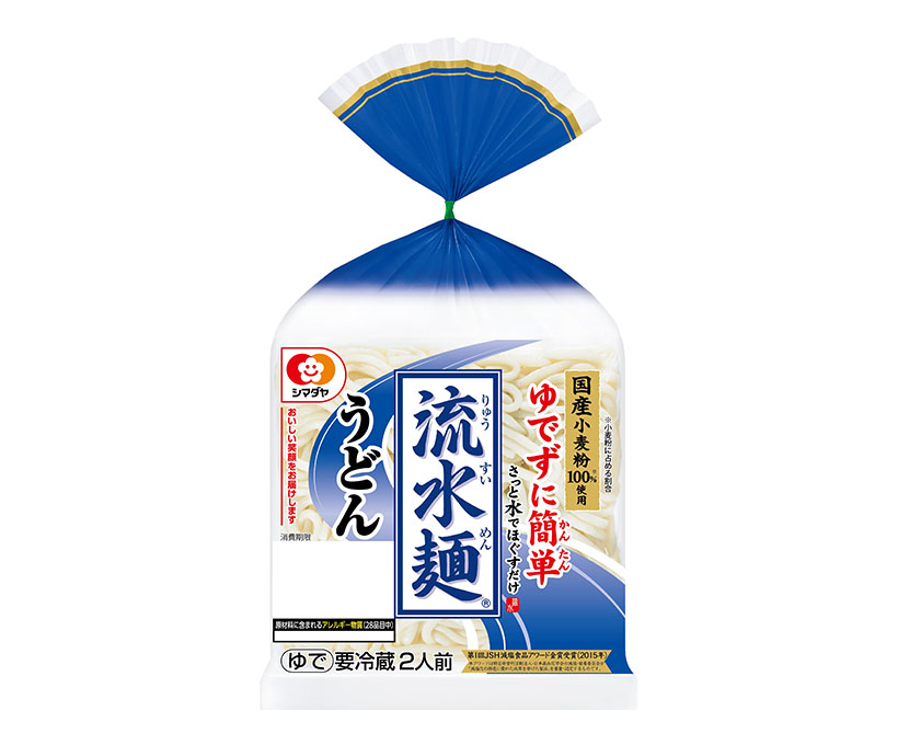 生麺・冷凍麺特集：シマダヤ（チルド）　「流水麺」通年で食べ方提案