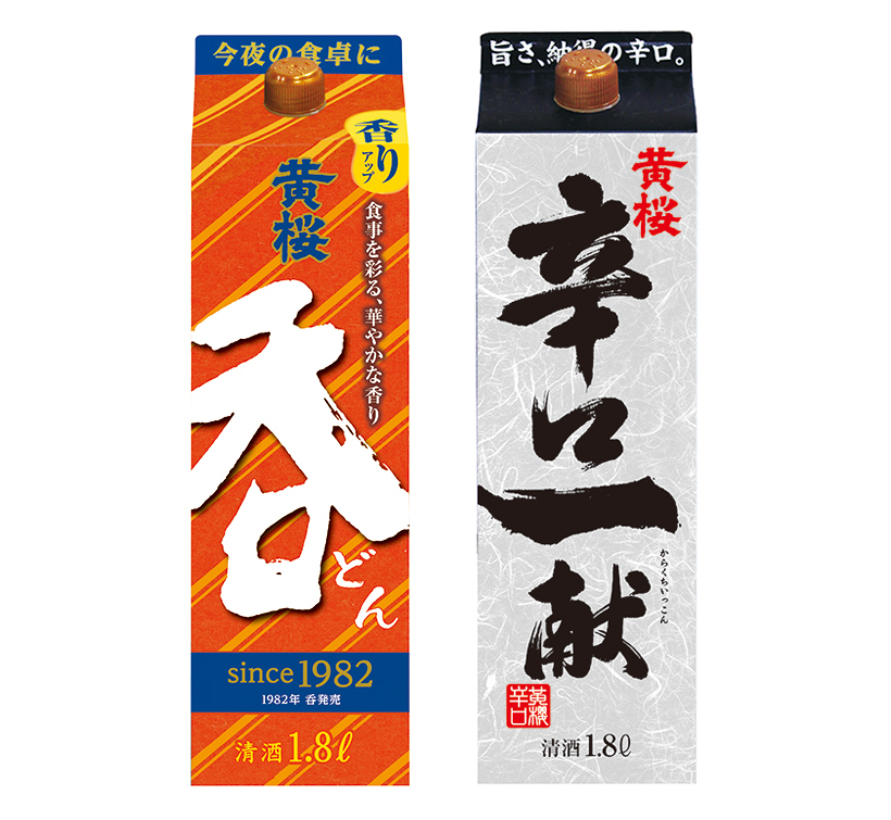 黄桜、辛口一献と呑に1.8Lパック追加